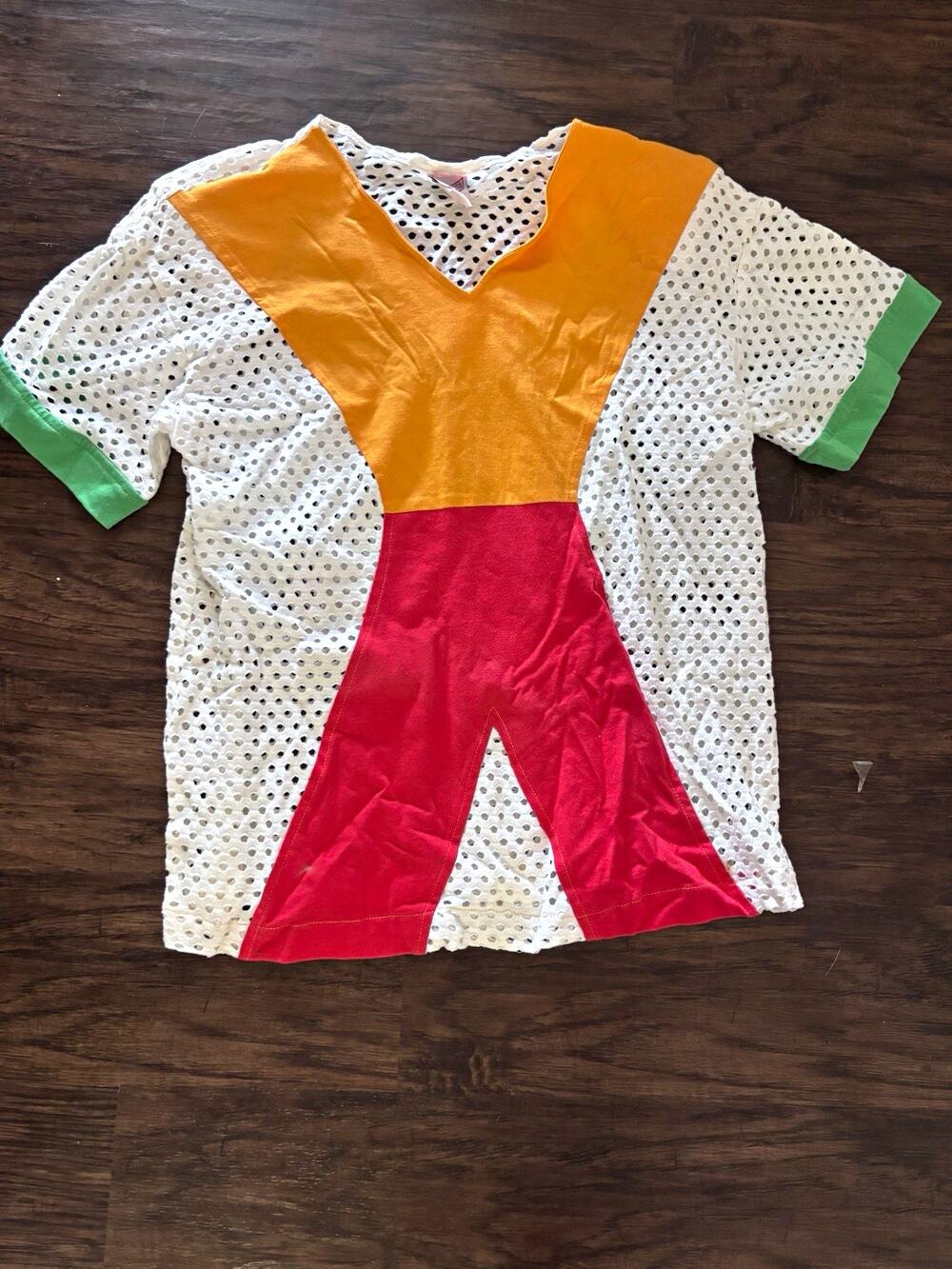Vintage Fashion Wings Women’sV-Neck Colorblock Cotton T-Shirt Short Sleeve